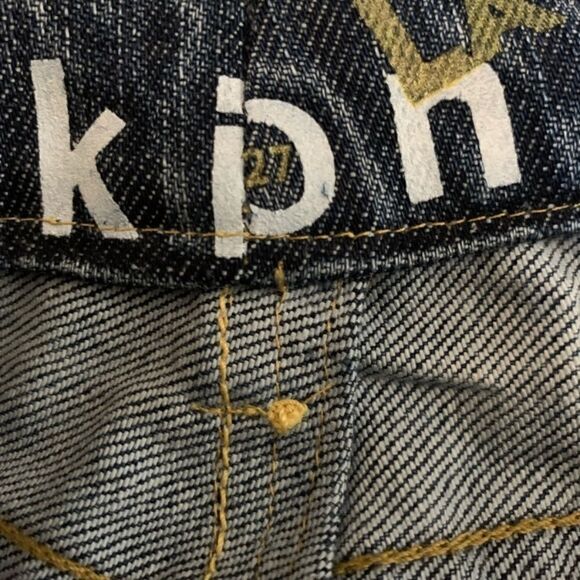 🎄Kitson ‘Play Me’ Raw Hem Jean Mini Skirt - Picture 7 of 9